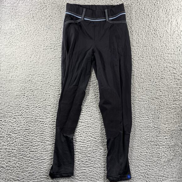 IRIDEON RIDING PANTS WOMENS SMALL BLACK EQUESTRIAN FITS 24x25 POLYESTER SPANDEX - Picture 1 of 11